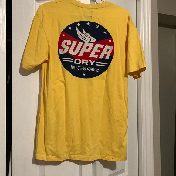 Vintage yellow super dry motorcycle tee - Picture 1 of 4
